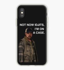 Vinilo o funda para iPhone Sobrenatural - Bobby Singer - Ahora no Idjits, estoy en un caso - Caja del teléfono