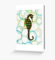 Seahorse Greeting Card