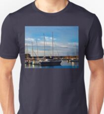 Painted Lyme Regis, Harbour, Dorset.UK Unisex T-Shirt
