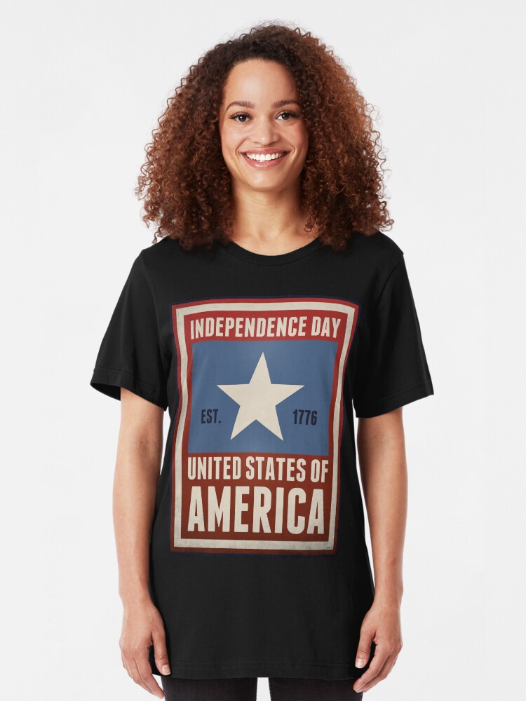 Alternate view of Independence Day Slim Fit T-Shirt