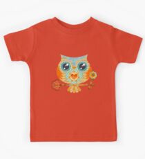 Owl's Summer Love Letters Kids Tee
