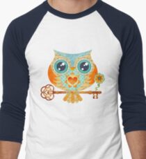 Owl's Summer Love Letters Men's Baseball ¾ T-Shirt