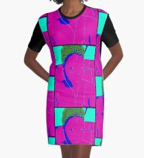 Neon Beauty Graphic T-Shirt Dress