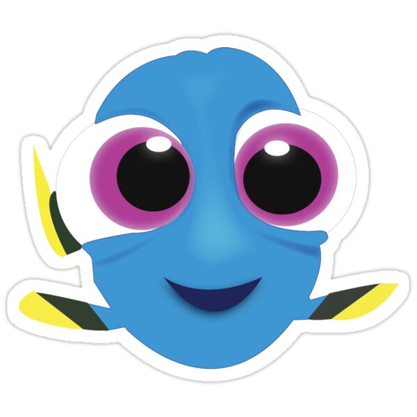 Finding Dory Baby Dory Stickers By Lsax Redbubble