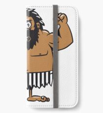 Stone Age man caveman angry iPhone Wallet/Case/Skin