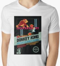 Donkey Kong (NES Cover) Men's V-Neck T-Shirt