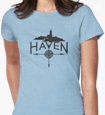 Haven Black Logo Women's Fitted T-Shirt