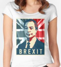 Nigel Farage Brexit Women's Fitted Scoop T-Shirt