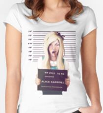 Alice mugshot Women's Fitted Scoop T-Shirt