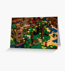 Minecraft Legos Greeting Card