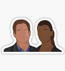Tony and Ziva sketch Sticker