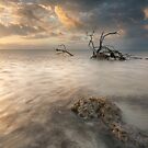 Sun and Storm at Anne's Beach by PeaceInArt