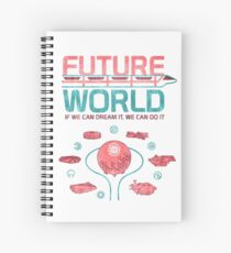Future World Map Spiral Notebook