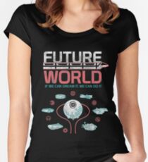 1982 EPCOT Center Future World Map Fitted Scoop T-Shirt