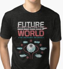1982 EPCOT Center Future World Map Tri-blend T-Shirt