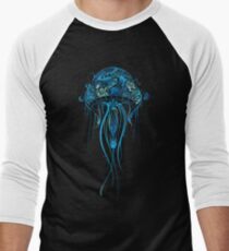 Blue Jellyfish Men's Baseball ¾ T-Shirt
