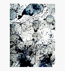 Ink Splatter Abstract Art Photographic Print