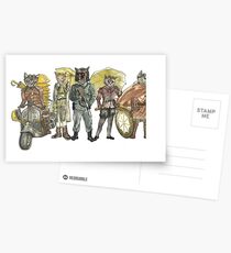 Steampunk-Gerechtigkeits-Revolutionsklan Postkarten