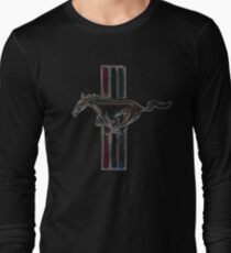 ford mustang, colored logo Long Sleeve T-Shirt