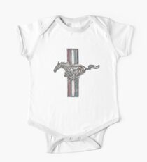 Ford Mustang, farbiges Logo Baby Body Kurzarm
