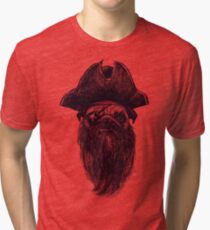 Capt. Blackbone the pugrate Tri-blend T-Shirt