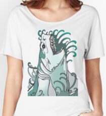 megalodon, great white, shark attack Women's Relaxed Fit T-Shirt