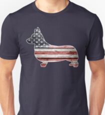 Patriotic Corgi Unisex T-Shirt