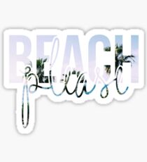 Strand bitte Sticker