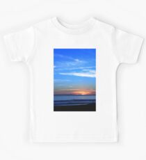 Sunset Ocean Blue Kids Tee