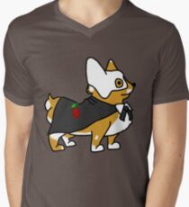 Corgi der Oper T-Shirt mit V-Ausschnitt für Männer