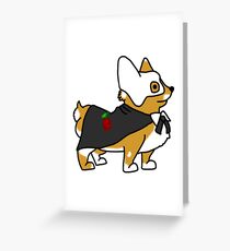 Corgi Of The Opera Greeting Card