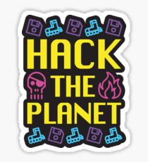 Pegatina Hack The Planet