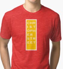 Christopher Street - NYC - Yellow Tri-blend T-Shirt