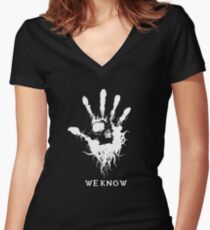 Dark Brotherhood Women's Fitted V-Neck T-Shirt