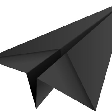 Paper Airplane T-Shirt – Black Tee With Milk