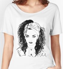 BOY GEORGE (Black & white vers.) Women's Relaxed Fit T-Shirt