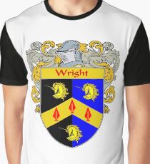 Wright Coat of Arms / Wright Family Crest Graphic T-Shirt