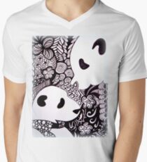 Panda Love Men's V-Neck T-Shirt