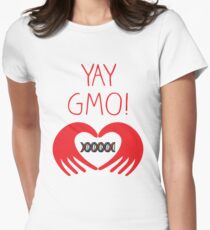 YAY GMO! 2 Tailliertes T-Shirt