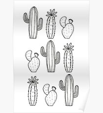 Cactus Pattern Poster
