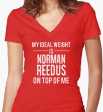 Ideal weight - Norman Reedus Women's Fitted V-Neck T-Shirt