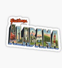 Greetings from Alabama Sticker