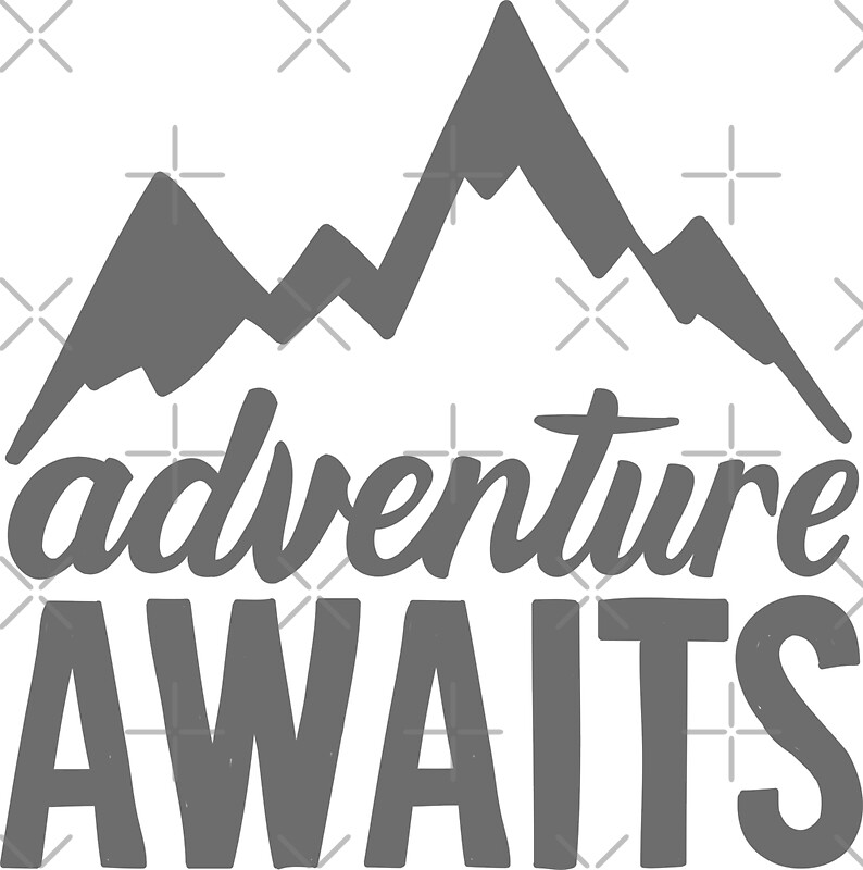 "Adventure Awaits" Stickers by TswizzleEG | Redbubble