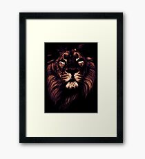 colored lion, indian lion Framed Print