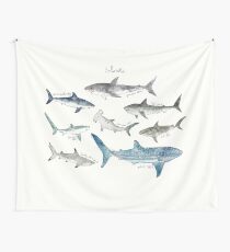 Sharks - Landscape Format Wall Tapestry