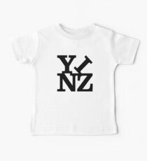 Yinz Black Lettering Baby Tee