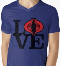 LOVE COBRA Men's V-Neck T-Shirt