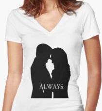 Caskett Women's Fitted V-Neck T-Shirt