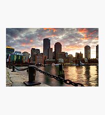 Boston Harbor Clouds Photographic Print