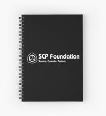 SCP Foundation (in White) Spiral Notebook